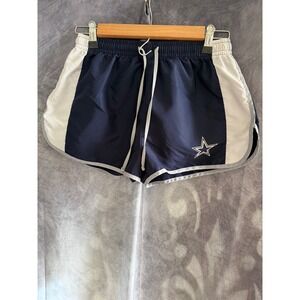 Dallas Cowboys Womens Navy Blue Athletic Shorts Star Logo DC9022WM Size M